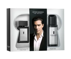 Set Antonio Banderas: The Secret Eau De Toilette For Men, 50 ml + The Secret Anti-Perspirant Dezodorantas Purškiklis For Men, 150 ml