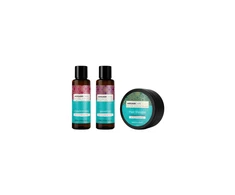 Set Arganicare: Argan Oil &amp; Sviestmedžių aliejumi Hair Treatment Kreminis Mask Repair Moisturizing, 100 ml + Argan Oil &amp; Sviestmedžių aliejumi Hair Šampūnas Repairing &amp; Moisturising, 100 ml + Argan Oil &amp; Sviestmedžių aliejumi Hair Conditioner Repairing &amp; Moisturising, 100 ml