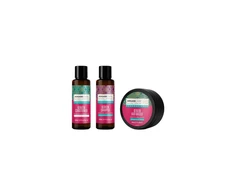 Set Arganicare: Keratin, Hair Conditioner, maitininantis &amp; Strengthening, 100 ml + Keratin, Hair Šampūnas, Repairing &amp; maitininantis, 100 ml + Keratin, Hair Treatment Kreminis Mask, maitininantis &amp; Repairing, 100 ml