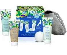 Baija Paris Baija Purifie rinkinys (pėdų šveitiklis, 30 ml + pėdų kaukė, 30 ml + pėdų kremas, 30 ml + vonios burbulas, 60 g + kojinaitės iki kulkšnių)