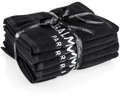 Set, Balmain, Juodas Bleach Proof Salon, Salon Textile Rankšluostis, 6 pcs