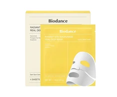 Biodance Radiant Vita Niacinamide Real Deep Mask lakštinė veido kaukė, 4 vnt.