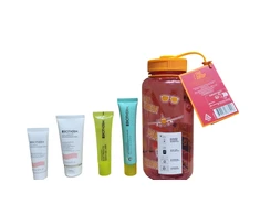 Set Biotherm: Collagen Fit Hydrating Body Kreminis Body, 20 ml + Collagen Fit Firming &amp; Toning Body Milk Morning &amp; Evening, 50 ml + Aquascreen Activewear Hydrating &amp; Protecting Daily Fluid For Face SPF 50+, 40 ml + Aquasource Electrolyte Moisturising Daily E