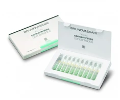 Set, Bruno Vassari, Pure Solutions, Niacinamide, Purifying, Ampoules Treatment Serum, For Oiliness, For Face, For Women, 10 pcs, 3 ml