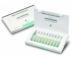 Set, Bruno Vassari, Pure Solutions, Niacinamide, Purifying, Ampoules Treatment Serum, For Oiliness, For Face, For Women, 10 pcs, 3 ml