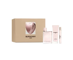 Set Burberry: Her Eau De Parfum For Women, 100 ml + Her Eau De Parfum For Women, 10 ml + Her Moisturizing Losjonas kūnui, 75 ml
