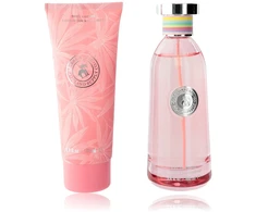 Set Caribbean Joe: Island Supply Tropical Haven Eau De Parfum For Women, 100 ml + Island Supply Tropical Haven Hydrating Losjonas kūnui, 100 ml