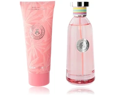 Set Caribbean Joe: Island Supply Tropical Haven Eau De Parfum For Women, 100 ml + Island Supply Tropical Haven Hydrating Losjonas kūnui, 100 ml