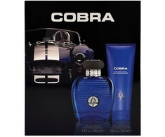 Set Carroll Shelby: Mėlyna Cobra, Eau De Toilette, For Men, 100 ml + Mėlyna Cobra, Dušo želė &amp; Šampūnas 2-In-1, 150 ml