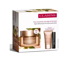 Clarins Veido priežiūros rinkinys brandžiai odai | komplekte: stangrinamasis kremas dekoltė sričiai, 15 ml + stangrinamasis dieninis kremas, 50 ml + Wonder Volume XXL blakstienų tušas, 3 ml