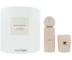 Set Courreges: La Fille De L'air Eau De Parfum For Women, 100 ml + La Fille De L'air Scented Candle, 190 g