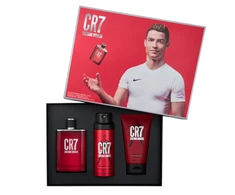Set Cristiano Ronaldo: CR7 Eau De Toilette For Men, 100 ml + CR7 Dušo želė For All Skin Types, 150 ml + CR7 Scented Purškiklis For Men, 150 ml