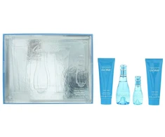Set Davidoff: Cool Vanduo Losjonas kūnui Body, 75 ml + Cool Vanduo Eau De Toilette For Women, 50 ml + Cool Vanduo Dušo želė All Skin Types, 75 ml + Cool Vanduo Eau De Toilette For Women, 15 ml *Miniature