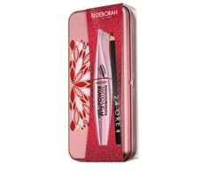 Set Deborah: 24H Extra Gel Pieštukas Akių apvadas Juodas 1.5 g + My Power Atsparus vandeniui Volumizing Blakstienų tušas Juodas, 14 ml