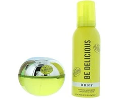 Set Dkny: Be Delicious Eau De Parfum For Women, 100 ml + Be Delicious Cleansing Shower Mousse, 150 ml
