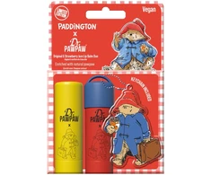 Set Dr. PawPaw: Paddington Bear Original Balm, Vegan, Lūpų balzamas, 4 g + Strawberry Jam, Hydrating, Lūpų balzamas, 4 g + Paddington Bear, Metal Keyring