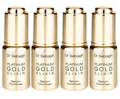 Dr Sebagh Platinum Gold Eliksyras Serum - odmładzające serum do twarzy 4x10ml