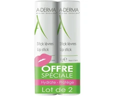Set Duo A-Derma A-Derma Hydrates Lūpų balzamas Treatment, 2 vnt., 4 ml