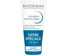 Set Duo Bioderma Atoderm Hydrating Hand Kreminis, 2 vnt., 50 ml