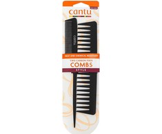 Set Duo Cantu Cantu Styling Hair Plastic Šukos Juodas, 2 vnt.