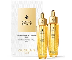 Set Duo, Guerlain, Abeille Royale Youth Watery Oil, Repairing, Day and Night, Serum, For Face, 2 pcs, 50 ml