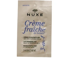 Set Duo, Nuxe, Creme Fraiche de Beaute, Hydrating 48H, Kreminis, For Face, 2 pcs, 12 ml *Sample