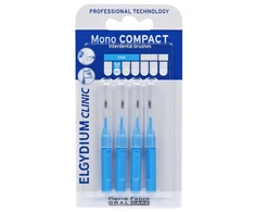 Elgydium Pierre Fabre Algidium Clinic Mono Compact 1, mėlynas dantų šepetys, 1 pakuotė