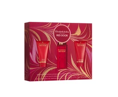 Set Elizabeth Arden: Raudona Door Eau De Toilette For Women, 30 ml + Raudona Door Moisturizes Losjonas kūnui Body, 50 ml + Raudona Door Cleansing Dušo želė All Over Body All Skin Types, 50 ml