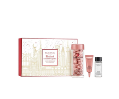 Elizabeth Arden rinkinys: Retinol, Ceramide, mažina smulkias raukšleles ir raukšles, serumo kapsulės, veidui, 60 vnt. + Ceramide, Retinol, glotninantis akių kremas, 5 ml + Retinol + HPR Ceramide, atnaujinantis vandens kremas veidui, 15 ml, moterims