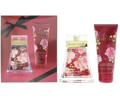 Set Ellen Tracy: Raudona Sensational Eau De Parfum For Women, 100 ml + Raudona Sensational Hydrating Losjonas kūnui, 100 ml