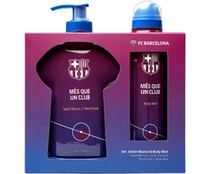 Jacques Bogart Set FC Barcelona: FC Barcelona, Liquid Soap, For Hands, 400 ml + FC Barcelona, Scented Purškiklis, For Men, 180 ml For Men