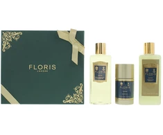 Set Floris Of London: Cefiro Hair Šampūnas For Conditioning, 250 ml + Cefiro Moisturizing Dušo želė For All Skin Types, 250 ml + Cefiro Anti-Perspirant Dezodorantas Stick Unisex, 75 g