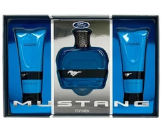 Set Ford: Mustang Mėlyna, Eau De Toilette, For Men, 100 ml + Mustang Mėlyna, Hydrating, After-Shave Balm, 100 ml + Mustang Mėlyna, Hydrating, Kūno prausiklis, For Hair &amp; Body, 100 ml