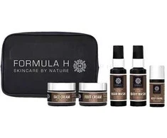 Hugo Boss Jo Malone Set Formula H: Real Men, Hydrating, Foot Kremas, 10 ml + Real Men, Hydrating, Hand Kremas, 10 ml + Real Men, Hair Šampūnas, For Cleansing, 50 ml + Real Men, Cleansing, Kūno prausiklis, 50 ml + Real Men, Anti-Wrinkle, Se