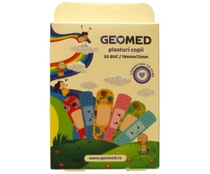 Apsauginių žaizdų tvarsčių rinkinys su geomedija, 19 x 72 mm, 20 vnt.