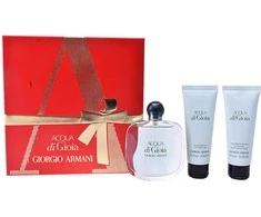 Set Giorgio Armani: Acqua di Gioia Eau De Parfum For Women, 100 ml + Acqua di Gioia Losjonas kūnui Body, 75 ml + Acqua di Gioia Dušo želė All Skin Types, 75 ml