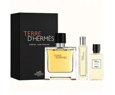 Hermès Hermes Terre Parfum Eau De Parfum, 75 ml Gel Ducha, 40 ml Purškiklis De Viaje