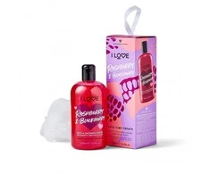 Set I Love: Raspberry &amp; Blackberry Hydrating Dušo želė For All Skin Types, 500 ml + I Love Body Sponge