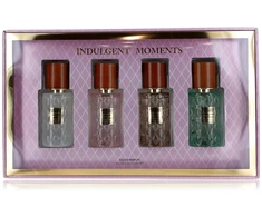 Set Indulgent Moments: Cashmere &amp; Vanilla Eau De Parfum For Women, 15 ml + Rožinė Peony &amp; Vanduo Lotus Eau De Parfum For Women, 15 ml + Neroli &amp; Sea Salt Eau De Parfum For Women, 15 ml + Jasmine Petals &amp; Cedarwood Eau De Parfum For Women, 15 ml