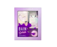 Set Inuwet: Cotton Candy Cleansing Shower Mousse, 230 ml + Blueberry Bath Bomb, 200 g + Donut Bath Bomb, 2 vnt., 30 g