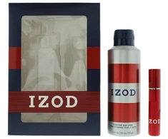 Set Izod: Raudona Scented Purškiklis For Men, 200 ml + Raudona Eau De Toilette For Men, 15 ml