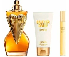 Set Jean Paul Gaultier: Divine Le Parfum Eau De Parfum For Women, 100 ml + Divine Le Parfum Eau De Parfum For Women, 10 ml + Divine Le Parfum Daily Losjonas kūnui Body, 75 ml