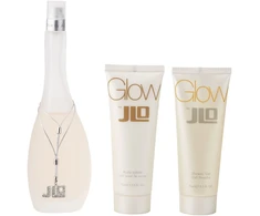Set Jennifer Lopez: Glow Eau De Toilette For Women, 50 ml + Glow Hydrating Losjonas kūnui, 75 ml + Glow Hydrate Dušo želė All Skin Types, 75 ml