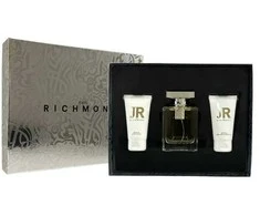 Set John Richmond: John Richmond Natural Hydrating Losjonas kūnui, 50 ml + Juodas Metal Natural Cleansing Dušo želė, 50 ml + John Richmond Eau De Parfum For Women, 100 ml