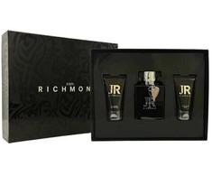 Set John Richmond: Man Eau De Parfum For Men, 100 ml + Man maitininantis Dušo želė, 50 ml + Man After-Shave Balm, 50 ml