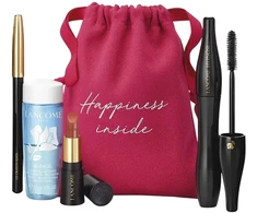 Set Lancome Hypnose Volumizing Blakstienų tušas 01 Juodas 6,2ml + Le Crayon Khol Eye Pieštukas 1,14g + Bi-Facial Make-up Remover 30ml + L'Absolu Rouge Kreminis Lipstick 274 1,6g + Pouch