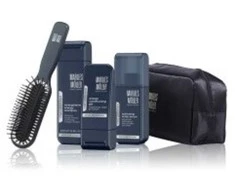 Rinkinys „Marlies Moller“: „Marlies Moller“ plaukų formavimo gelis „Flexible Hold“, 100 ml + „Marlies Moller“ plaukų šampūnas „Energy“, 200 ml + „Marlies Moller Paddle Hair“