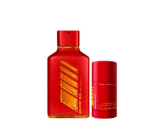 Set Mercedes-Benz: AMG Raudona Thrill Eau De Parfum For Men, 100 ml + AMG Raudona Thrill Dezodorantas Stick For Men, 75 g