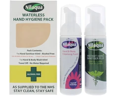 Atelier Cologne rinkinys Nilaqua: valomasis gelis rankoms, 65 ml + valomosios putos rankoms ir kūnui, 65 ml Unisex