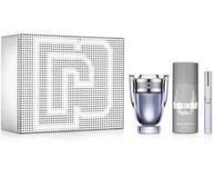 Set Paco Rabanne: Invictus Dezodorantas Purškiklis For Men, 150 ml + Invictus Eau De Toilette For Men, 100 ml + Invictus Eau De Toilette For Men, 10 ml